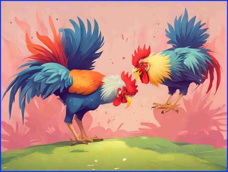 Cockfighting. Gamecocks.