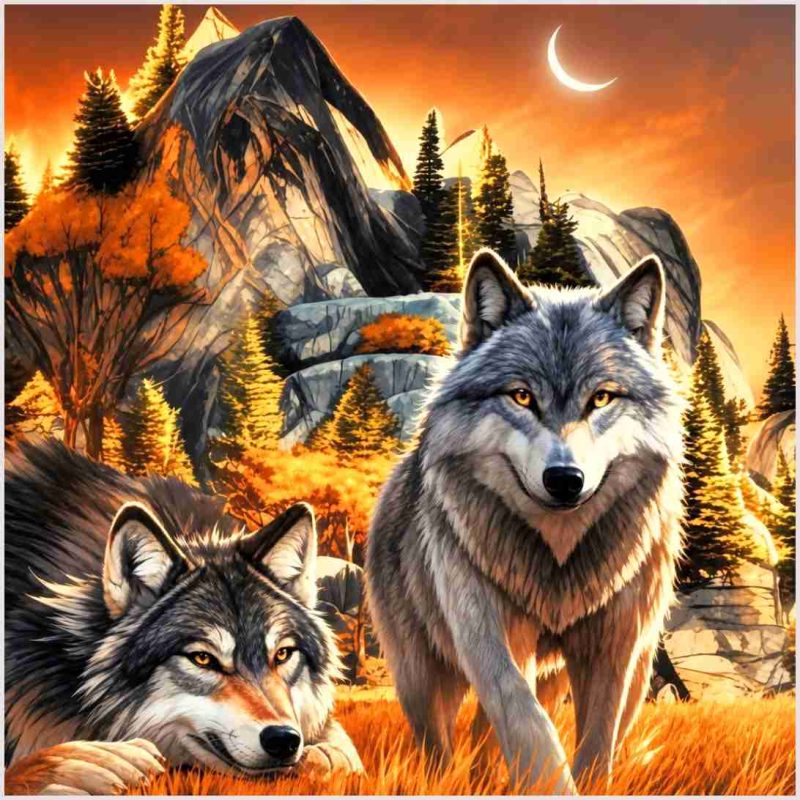 Wolves in the Rockies.