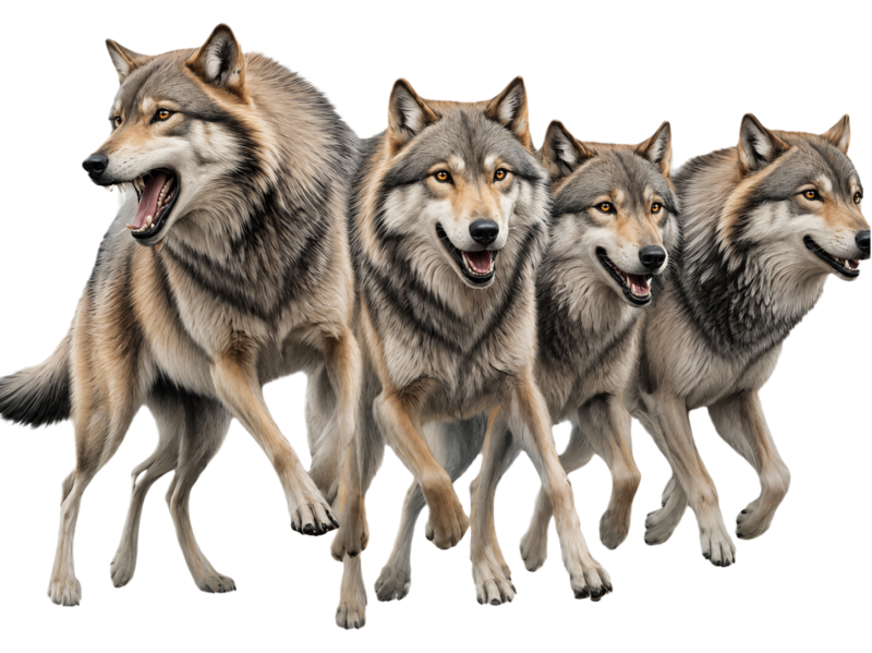 Pack of wolves.