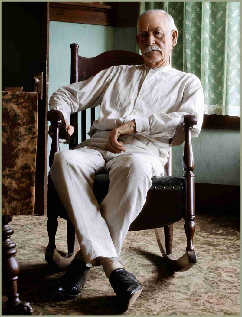 Wyatt Earp, 75, at his home in LA. August 9, 1923