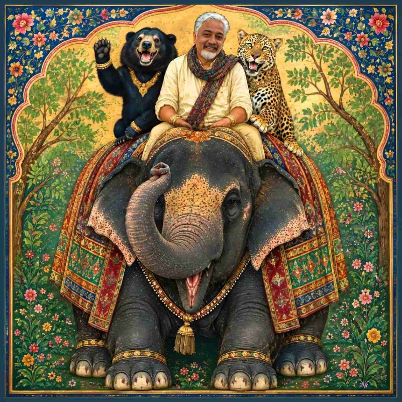Kartick Satyanarayan and friends. (Beth Clifton collage)