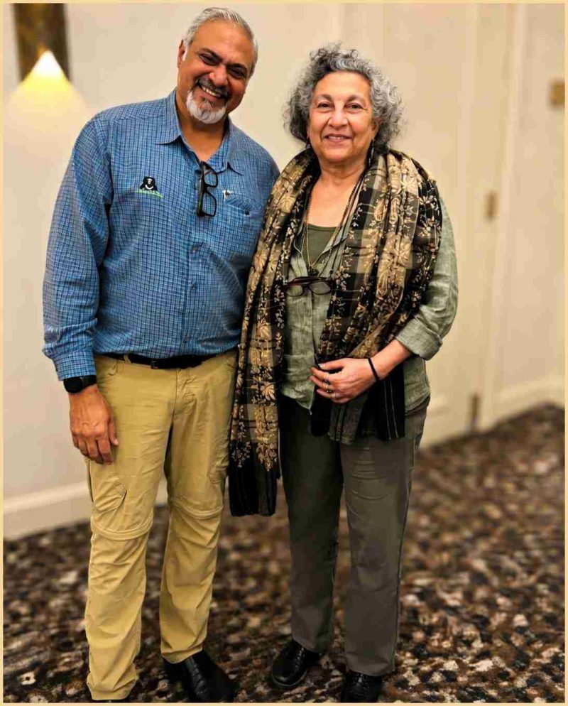 Kartick Satyanarayan and Geeta Seshamani. (Beth Clifton collage)