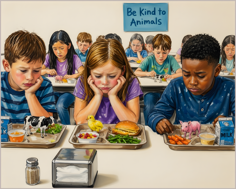 School lunchroom.