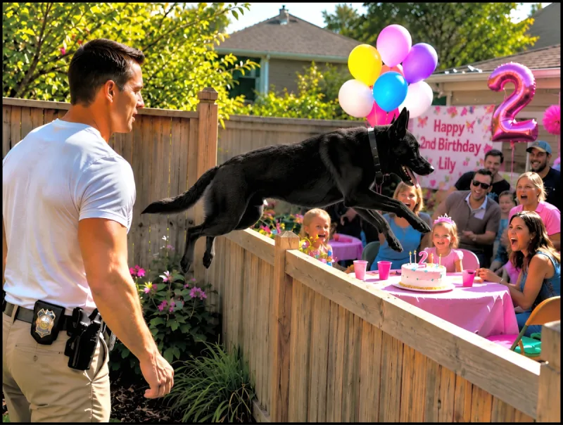 Lily birthday police Malinois attack.